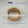 MBZ-09 diamond-shaped straight brass bearing, high load wrapped bronze bushing for BPW, WB700 cylindrical brass bush